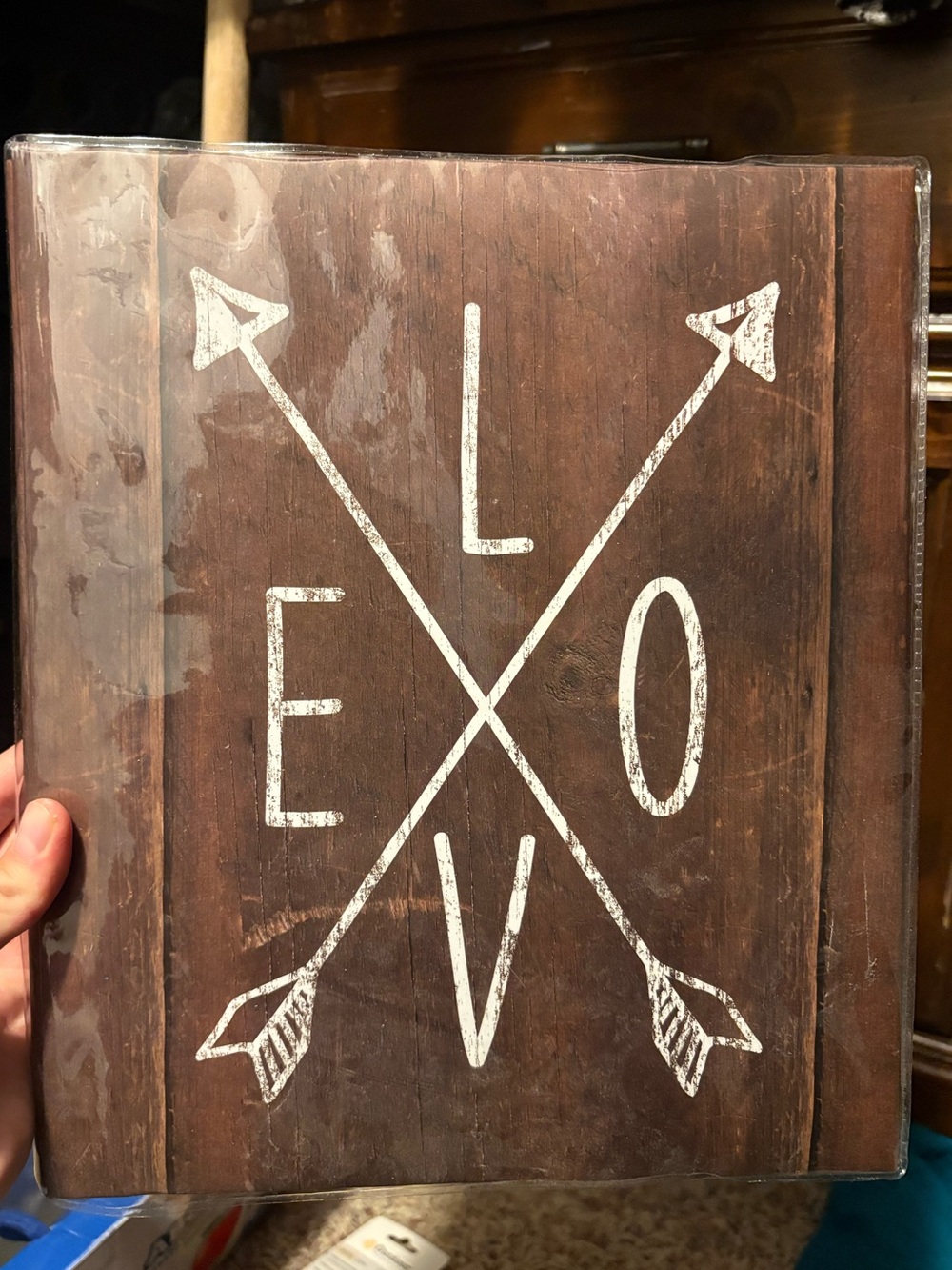 🔴10/$10! Rustic Brown Love Arrow Photo Album